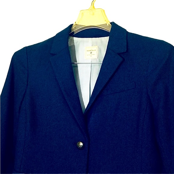 Gap The Academy Wool blend Fully Lined Two Button Women’s Blazer Size 0 - Picture 2 of 9